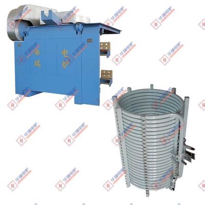 Yüksek Sıcaklık Verimliliği Çelik Kabuk 10 Ton İndüksiyon Fırını Dayanıklı Kısa Erime Süresi