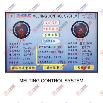 Metal endüstrisi için yüksek güvenilirlik orta frekanslı elektrikli erime fırını